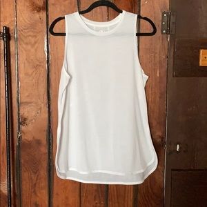 White Workout Tank